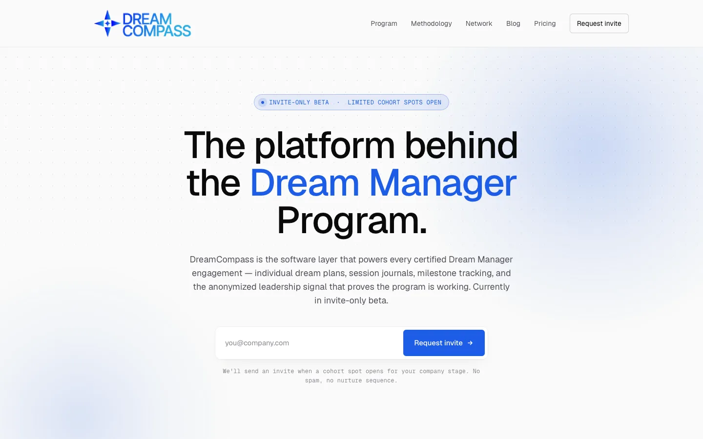 DreamCompass interface